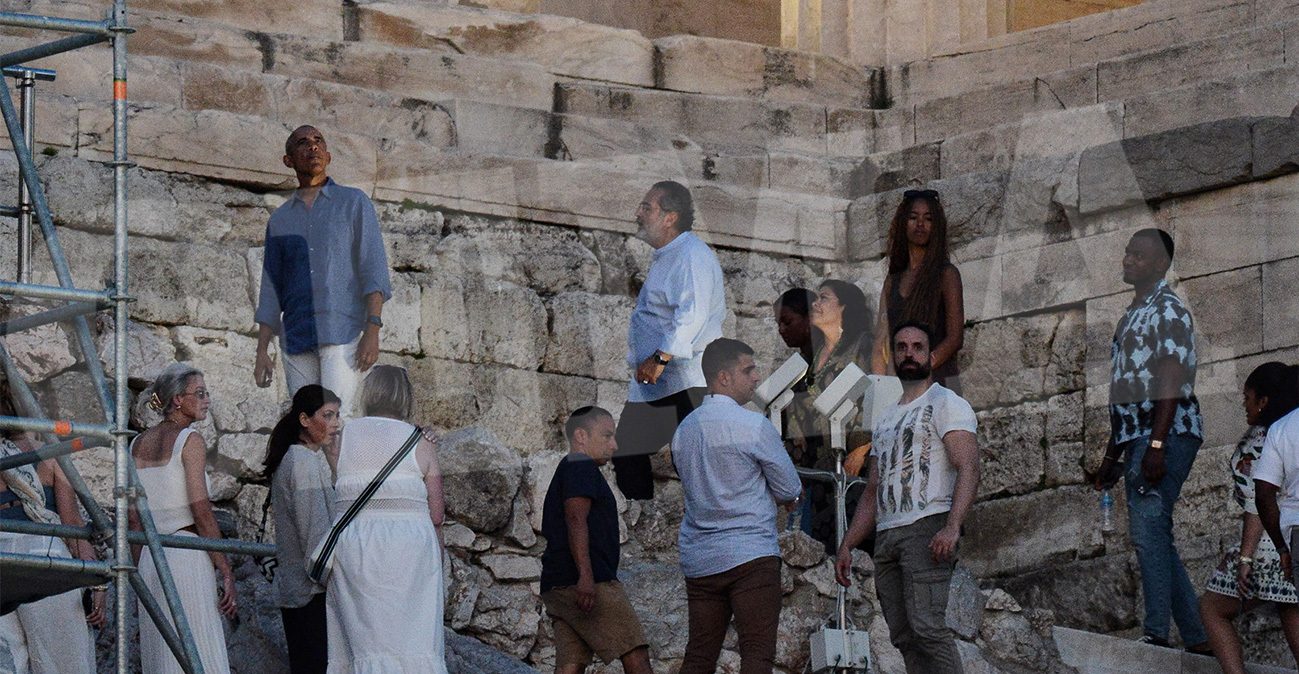 Νυχτερινές βόλτες Ομπάμα στην Ακρόπολη