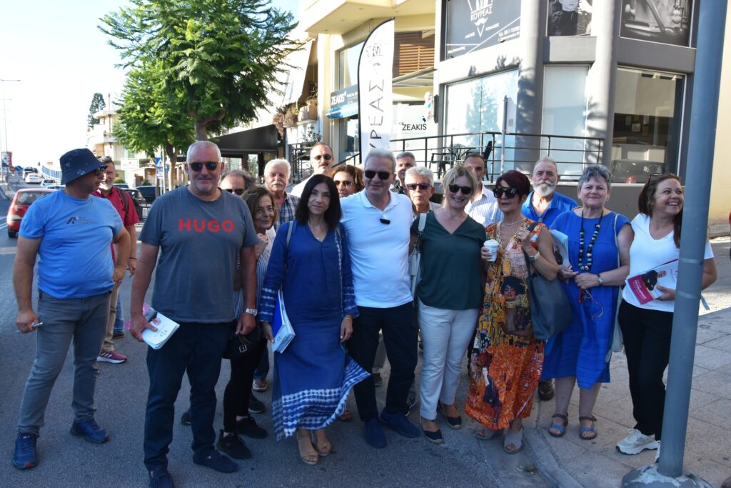 Τον άξονα Παπαναστασίου επισκέφθηκε ο Αλέξης Καλοκαιρινός