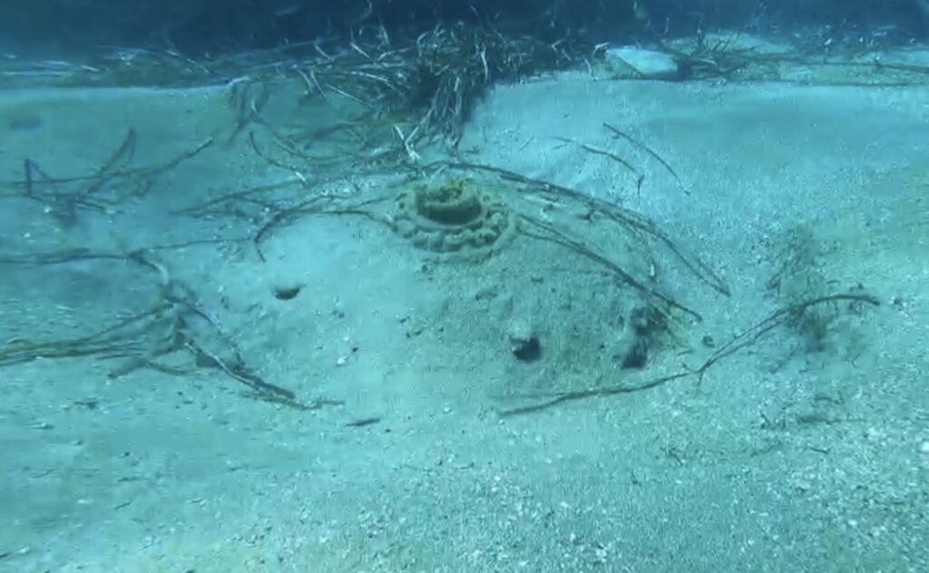 Ελεγχόμενη έκρηξη νάρκης στην Ψαρομούρα (βίντεο)