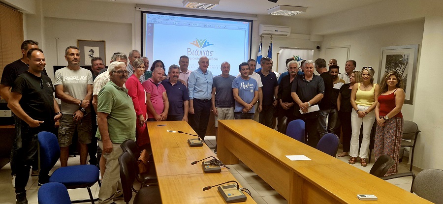 Το συνδυασμό και τους στόχους του για τη Βιάννο παρουσίασε ο Π. Μπαριτάκης