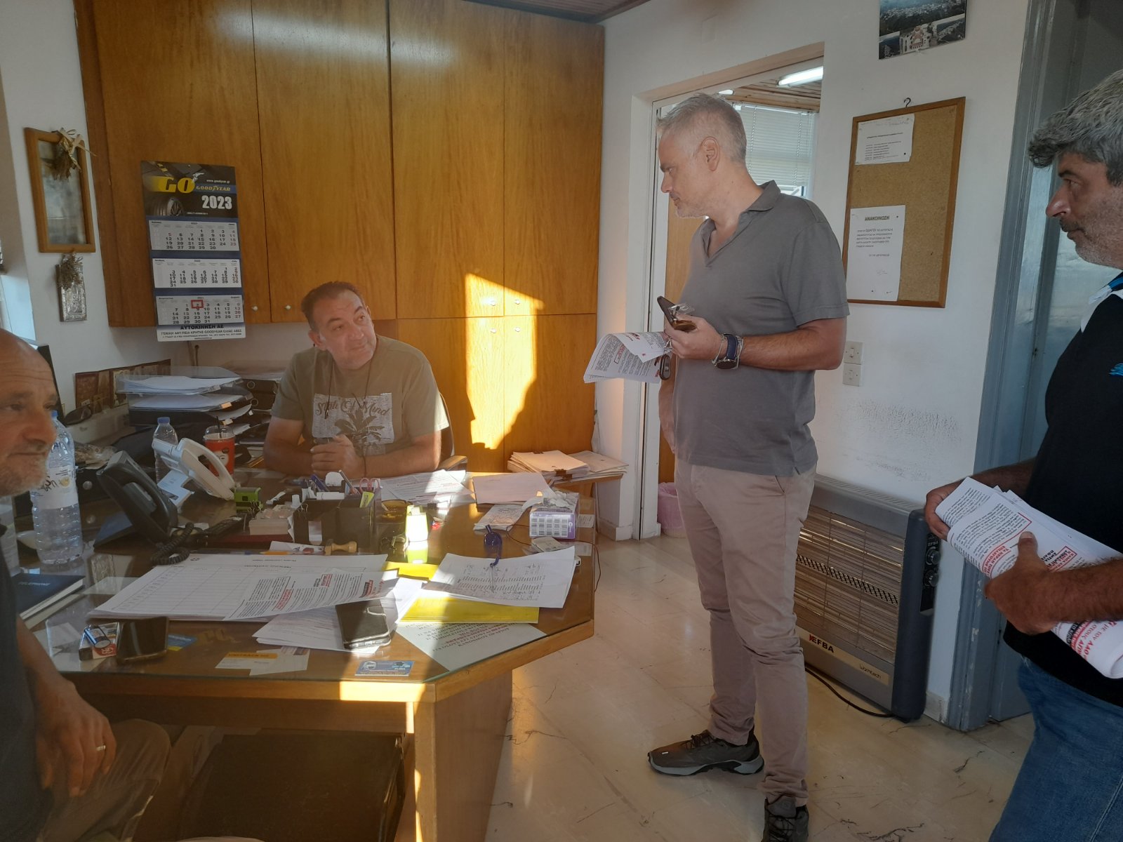 Στην υπηρεσία καθαριότητας του Δήμου ο Δημήτρης Δουλουφάκης