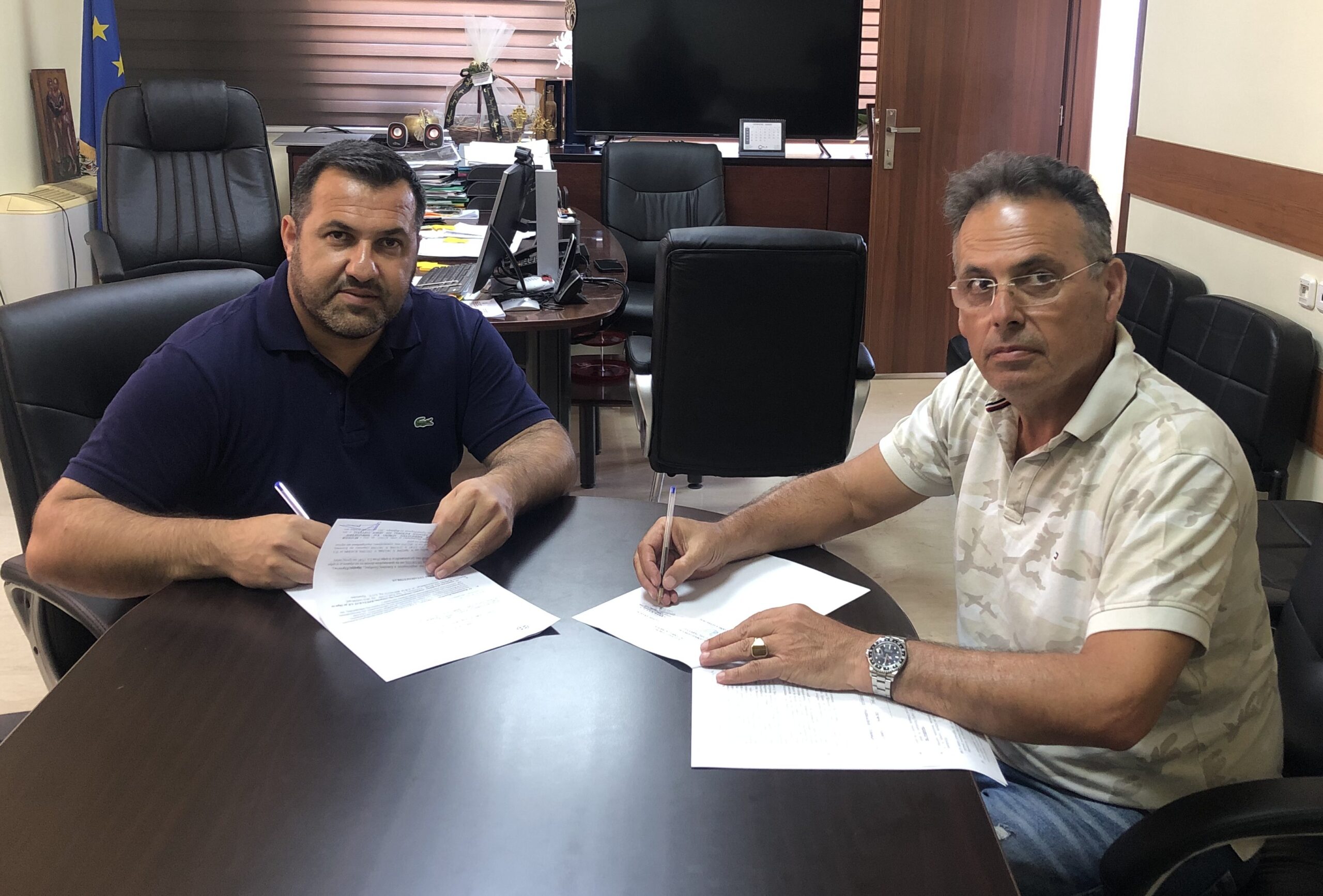 Υπογραφή σύμβασης για το νηπιαγωγείο Αγίου Θωμά