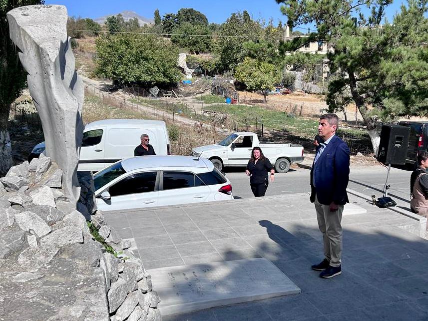 Στο Μνημόσυνο για τους πεσόντες της Μ. Βρύσης ο Αυγενάκης