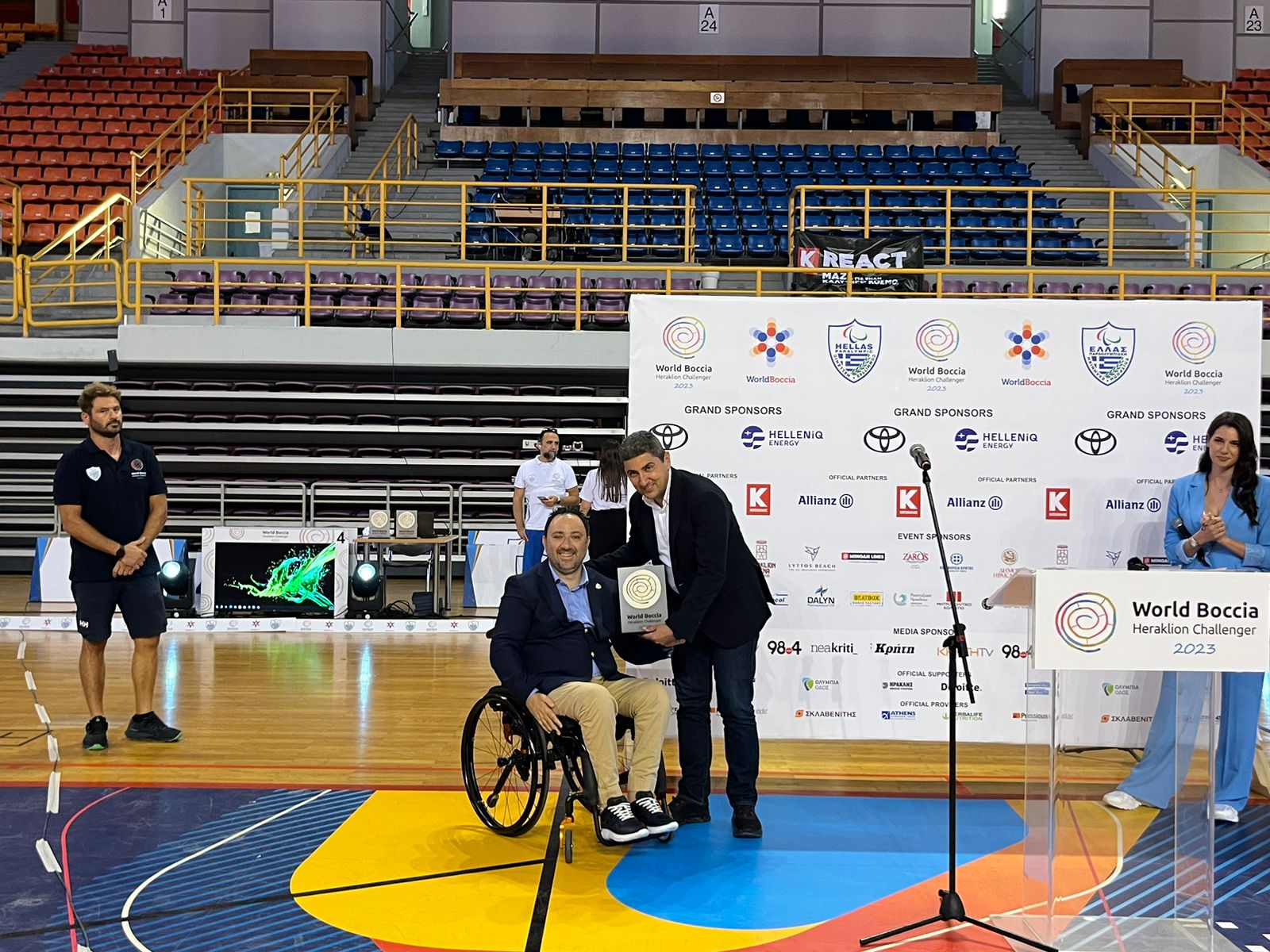 Ο Αυγενάκης στο World Boccia Challenger στο Ηράκλειο