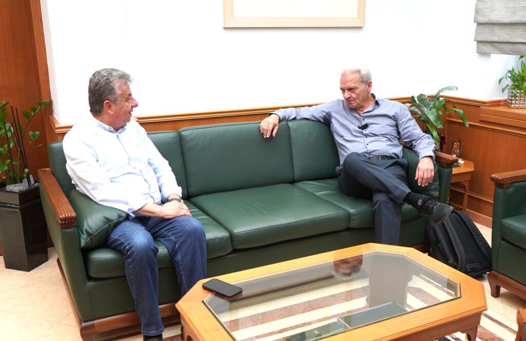 Με τον Περιφερειάρχη Κρήτης ο Αλέξης Καλοκαιρινός