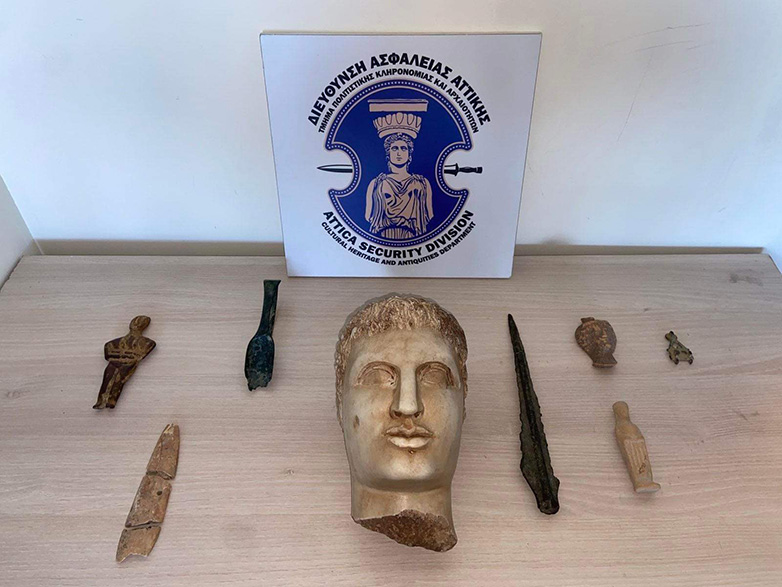 Εκατομμύρια ευρώ αξίζουν τα αρχαία που παραδόθηκαν στην Αστυνομική Διεύθυνση Ηρακλείου
