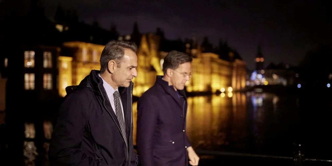 Θερμή συνάντηση Μητσοτάκη – Ρούτε