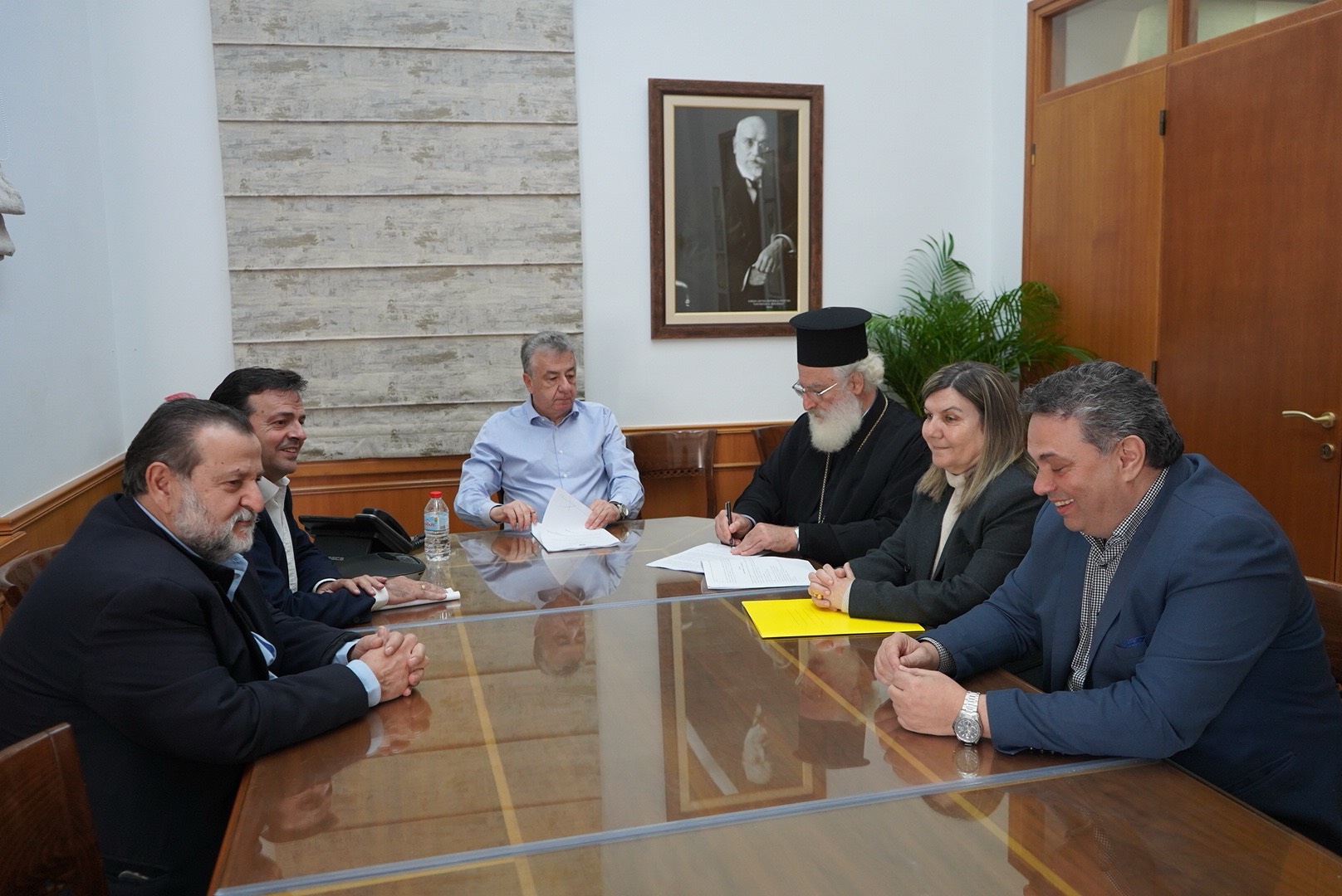 Υπογράφτηκε η προγραμματική σύμβαση για την αποκατάσταση Ιερών Ναών Μητρόπολης Αρκαλοχωρίου, Καστελίου και Βιάννου