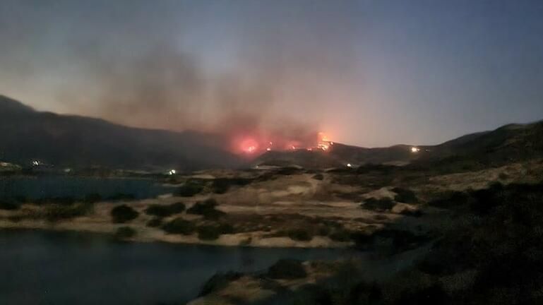 Φωτιά στο Ορεινό Ιεράπετρας