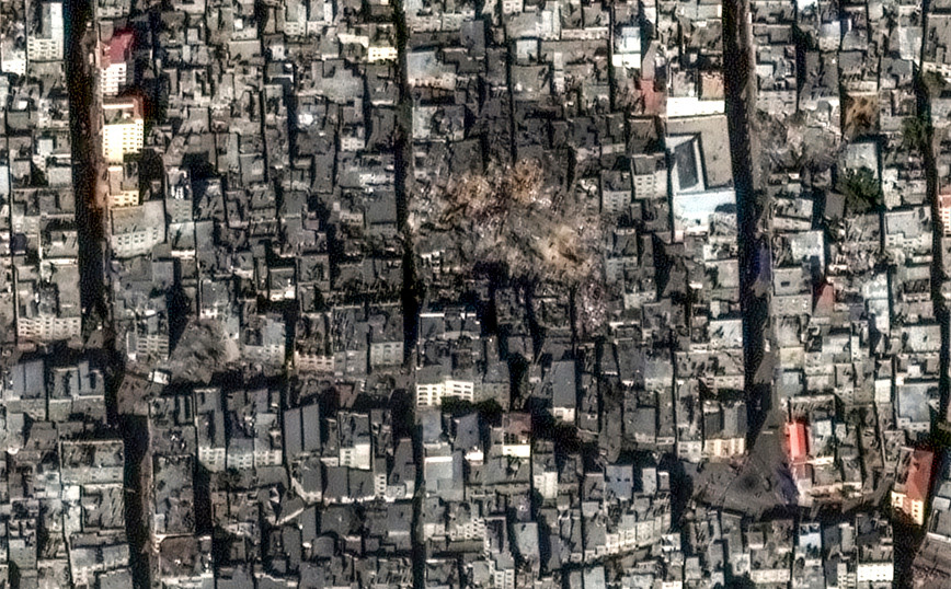 Εικόνες Δορυφόρου: Το 30 % της Γάζας έχει καταστραφεί