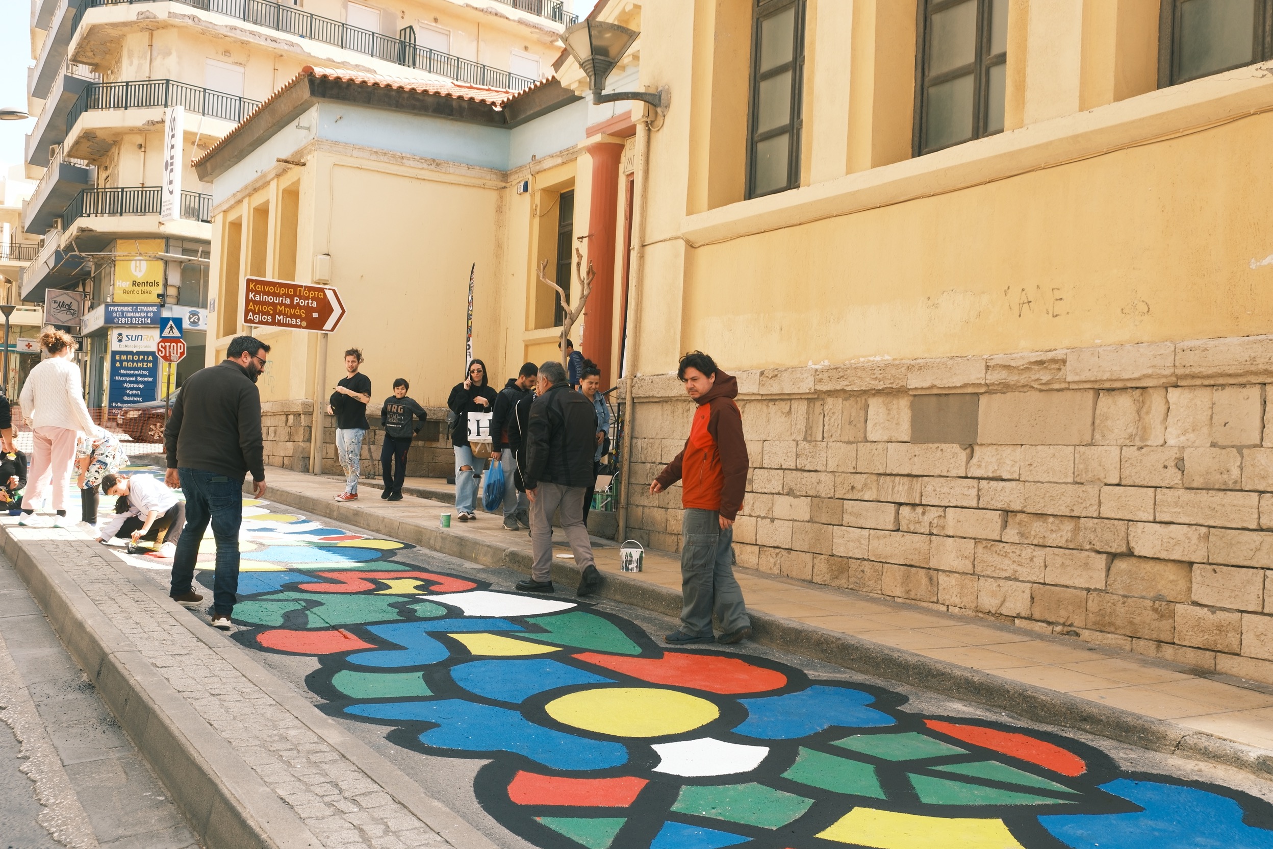 Καλλιτεχνική παρέμβαση από τους μαθητές του Μποδοσάκειου