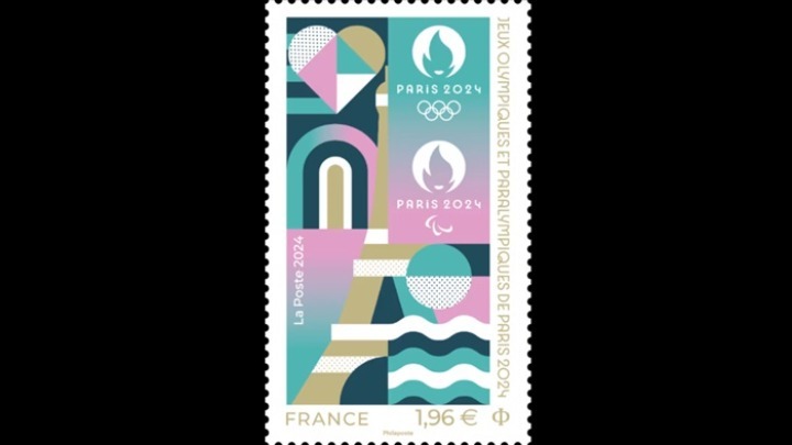 Το γραμματόσημο για τους Ολυμπιακούς Αγώνες του Παρισιού