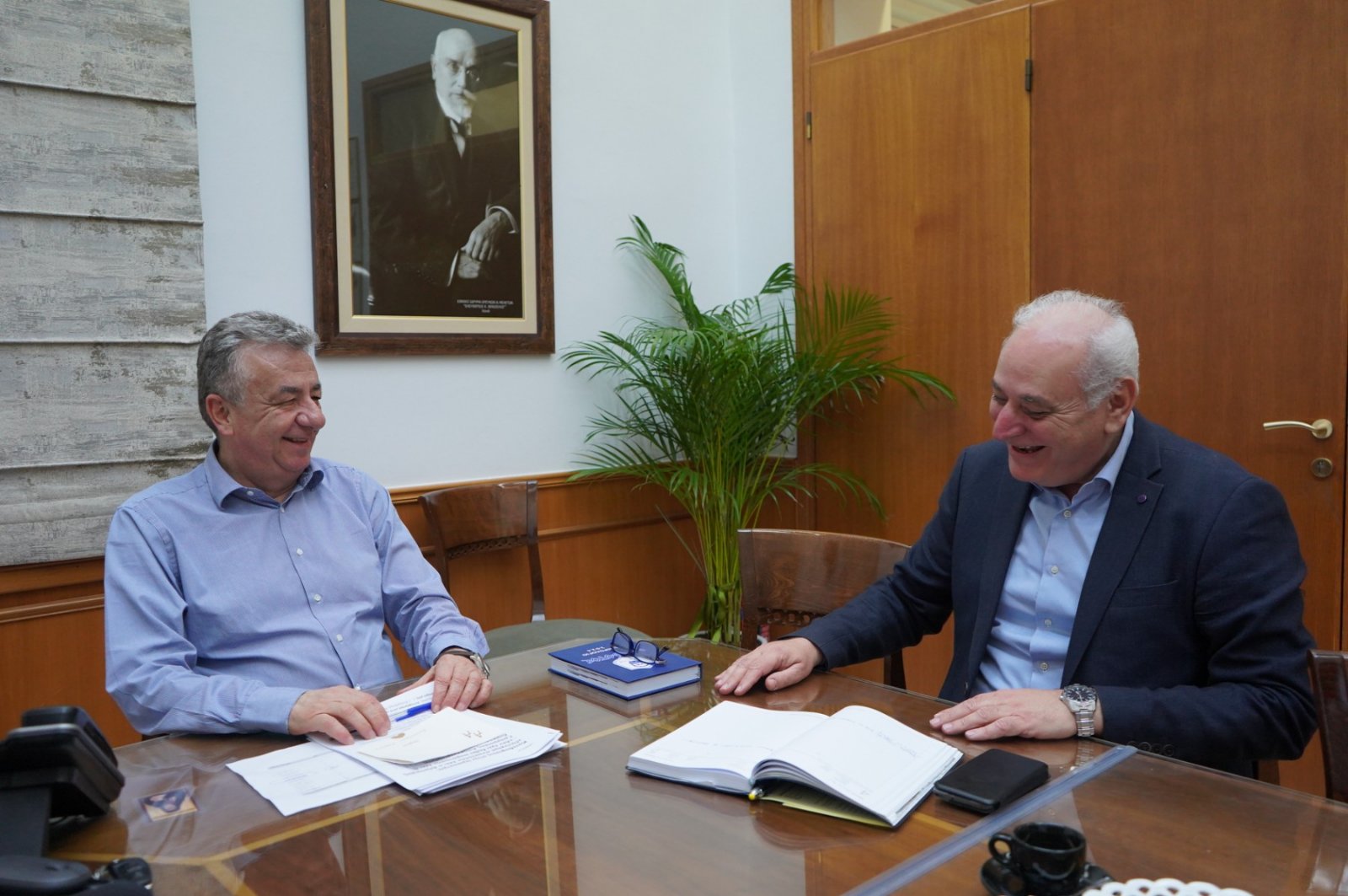 Έργα ΕΣΠΑ και χρηματοδοτικά εργαλεία στο τραπέζι συνάντησης Μπαριτάκη – Αρναουτάκη