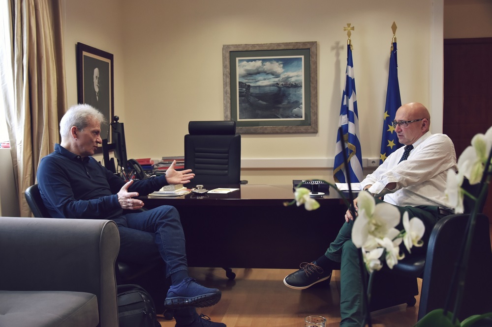 Συγχαρήτηρια Δημάρχου Ηρακλείου στον Πρύτανη