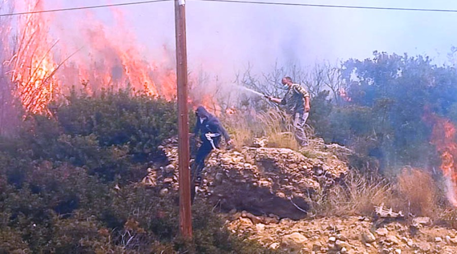Οριοθετημένη η πυρκαγιά στο Λασίθι – Παραμένουν ισχυρές δυνάμεις
