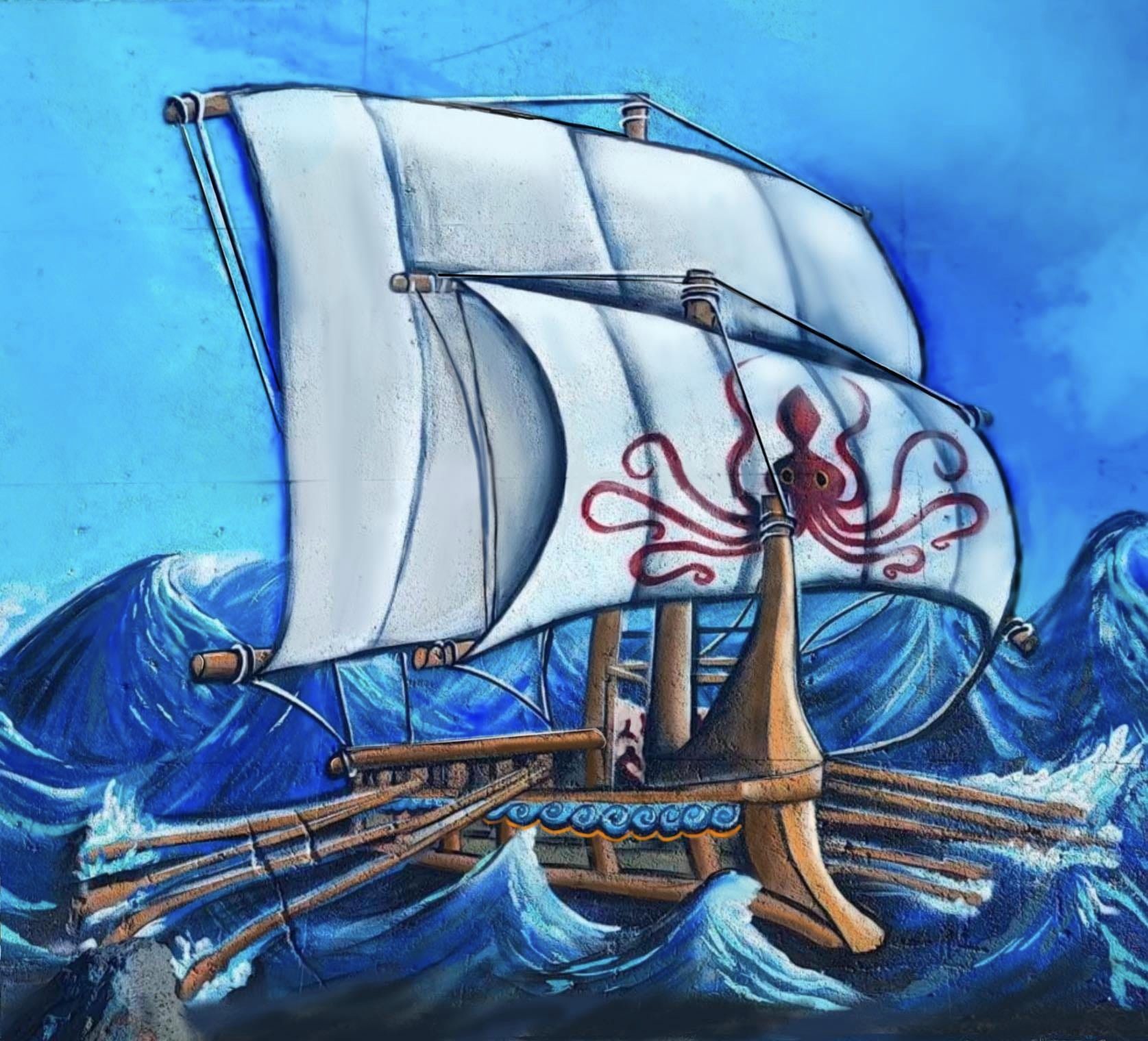 Μινωικά πλοία στολίζουν πλέον την παραλιακή (φωτορεπορτάζ)