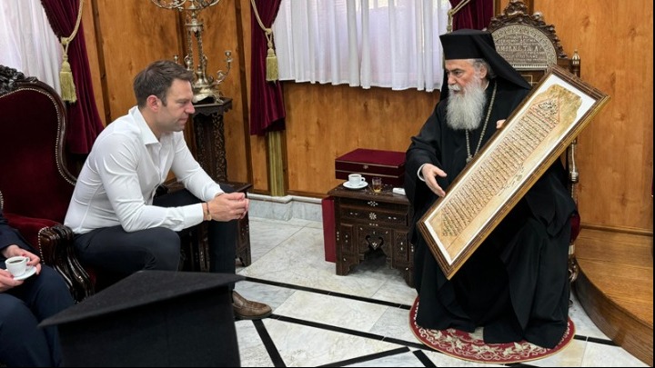 Με τον Θεόφιλο Γ’ ο Στέφανος Κασσελάκης