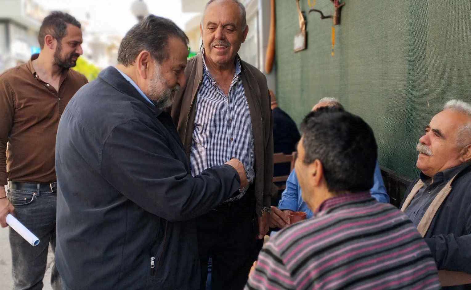 Βόλτα σε Αρκαλοχώρι και Καστέλλι και ευχές με τον κόσμο για το Δήμαρχο Μινώα Πεδιάδας Βασίλη Κεγκέρογλου