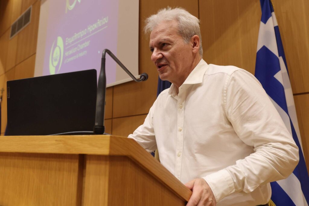 Στην εκδήλωση για τα 100 χρόνια του Επιμελητηρίου Ηρακλείου ο Αλ. Καλοκαιρινός