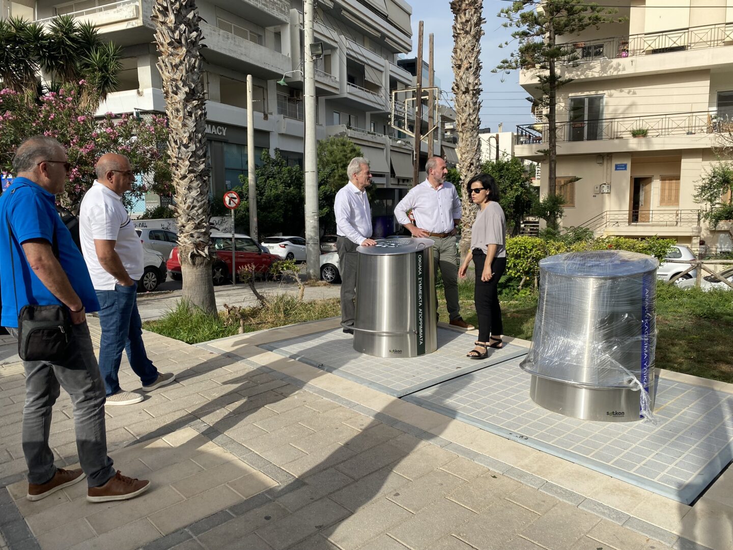 Αυξάνονται οι υπόγειοι κάδοι στο Ηράκλειο