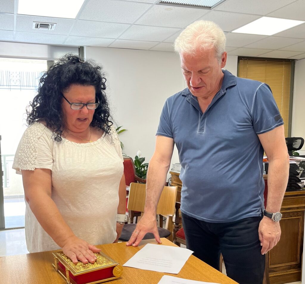 Ορκωμοσία νέας κοινοτικής συμβούλου Αλικαρνασού