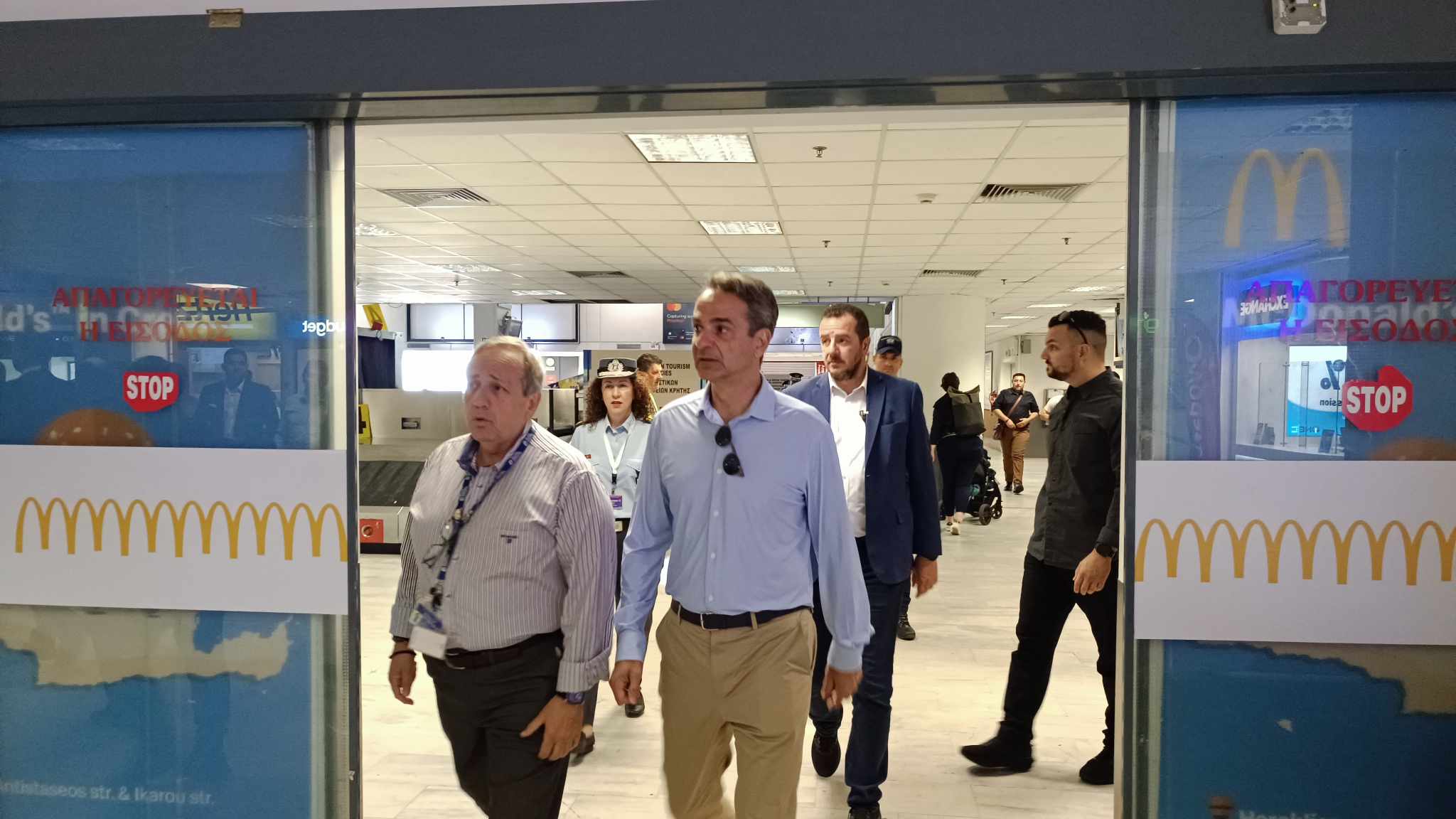 Έφτασε Ηράκλειο ο Κ. Μητσοτάκης (Photos)