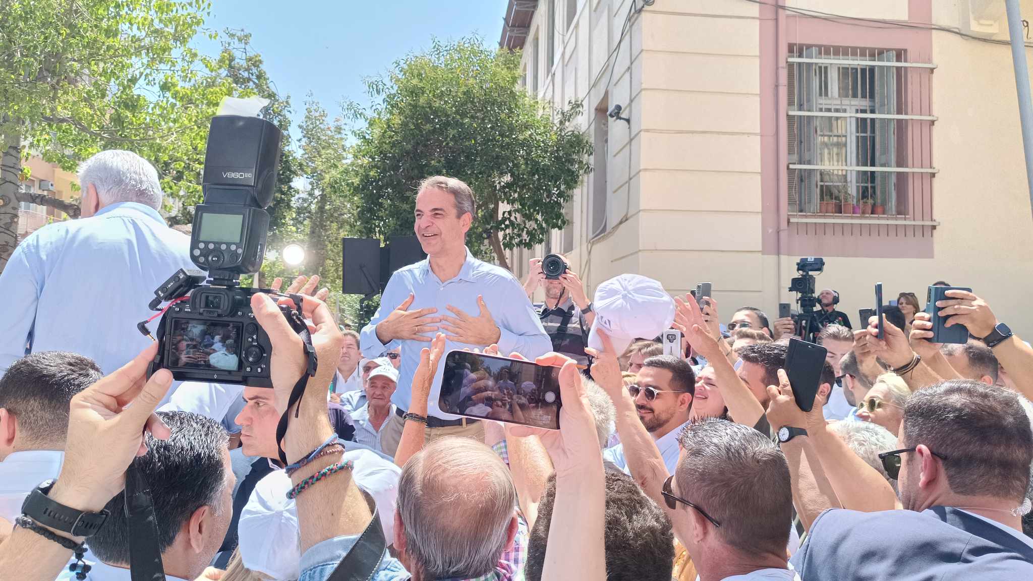 Κ. Μητσοτάκης: «Θα βάψουμε ξανά την Κρήτη γαλάζια»