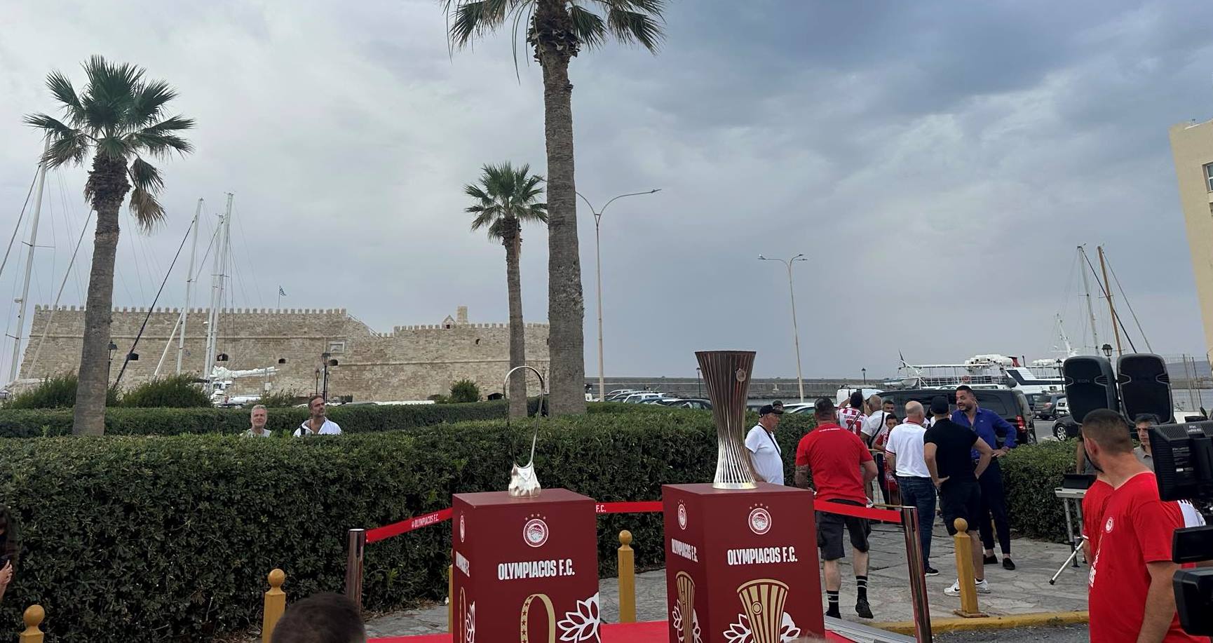 Στο Ηράκλειο τα ευρωπαϊκά κύπελλα του Ολυμπιακού