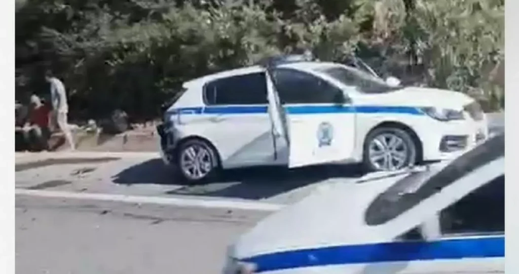 Τροχαίο ατύχημα με εμπλοκή περιπολικού στο ΒΟΑΚ