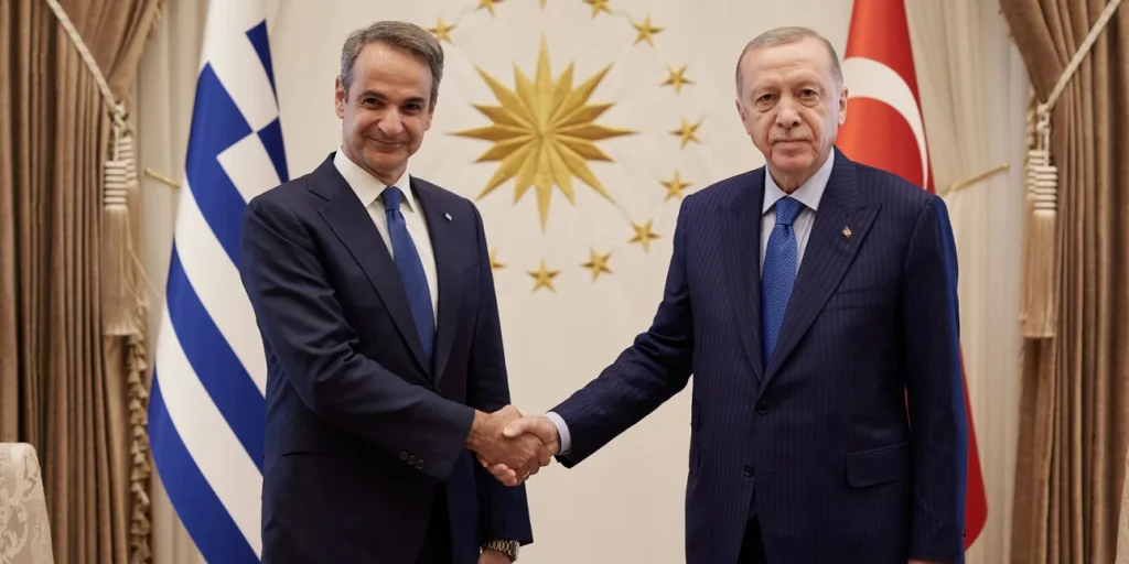 Το βράδυ η συνάντηση Μητσοτάκη – Ερντογάν