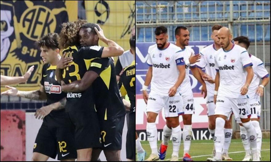 ΑΕΚ-Βόλος: Νικάει και πατάει κορυφή η «Ένωση», ψάχνουν αντίδραση οι φιλοξενούμενοι