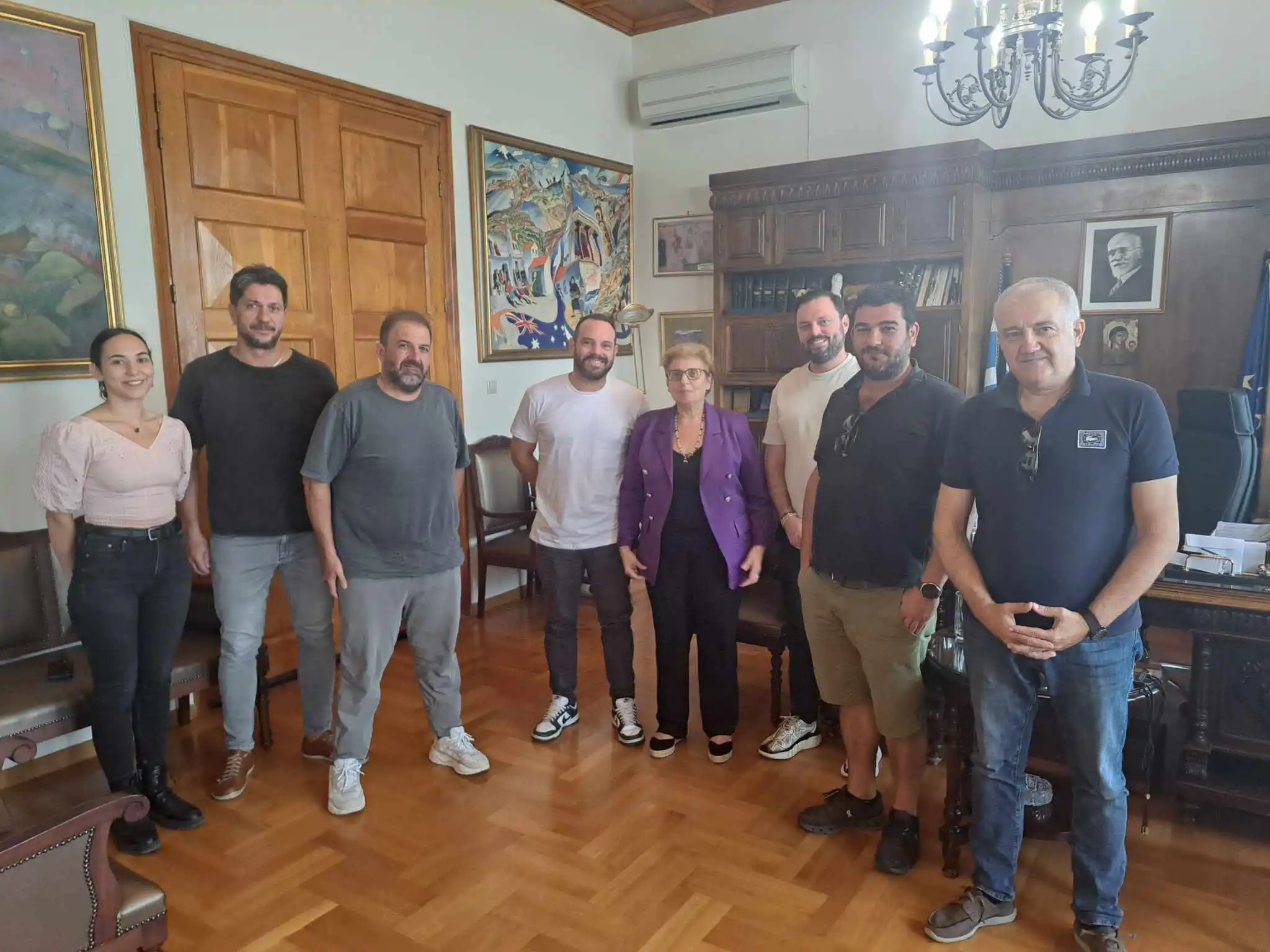 Την Αντιπεριφερειάρχη Ρεθύμνης επισκέφτηκε σήμερα το νέο ΔΣ του του Σωματείου Εστίασης του Δήμου Ρεθύμνης