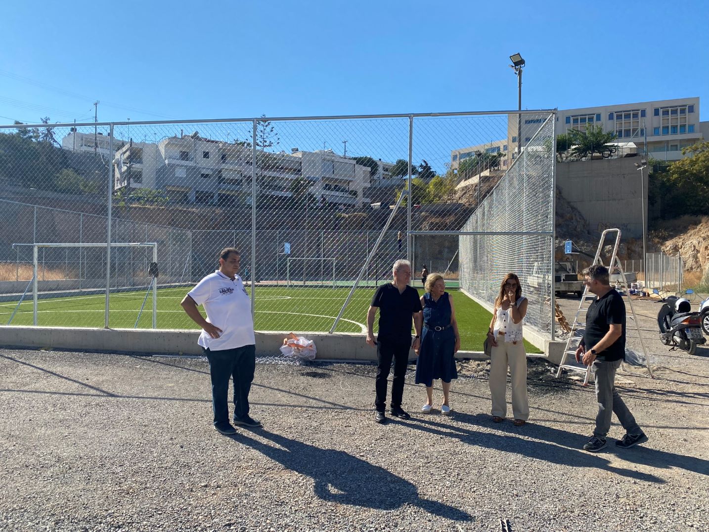 Συνεχίζονται τα έργα στο Αθλητικό Κέντρο Αγίας Αικατερίνης – Σε τροχιά υλοποίησης και το γήπεδο στον Άγιο Σύλλα