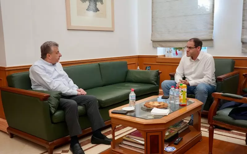 Με τον δήμαρχο Ανωγείων συναντήθηκε ο Σταύρος Αρναουτάκης