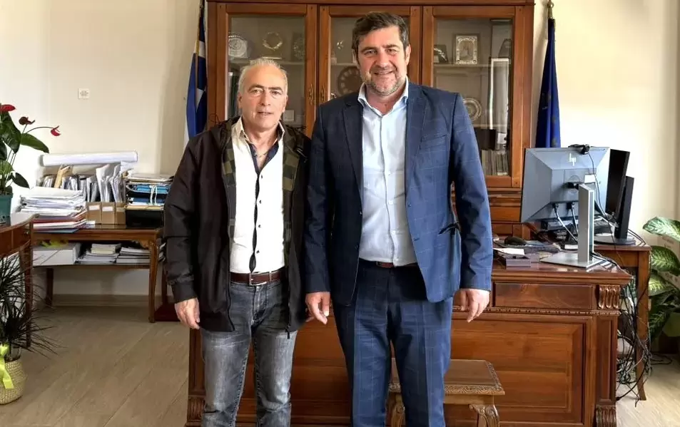 Συνάντηση Αντιπεριφερειάρχη Λασιθίου με τον Πρόεδρο της Κοινότητας Καμινακίου