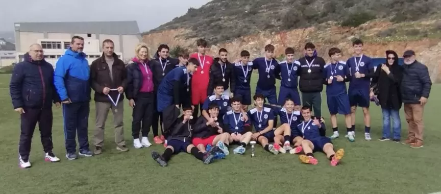 Ο Μεν. Μποκέας για την κατάκτηση του σχολικού πρωταθλήματος ποδοσφαίρου από το Λύκειο Γαζίου