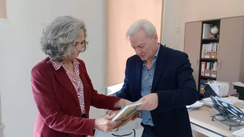 Συνάντηση του Αλ. Καλοκαιρινού με τη Σ. Σακοράφα