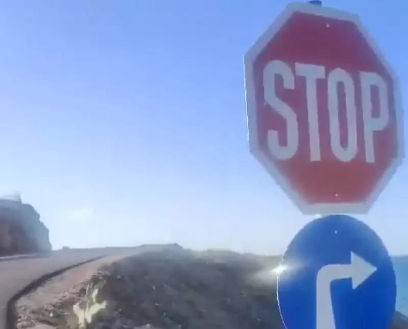 Viral Video: Stop, υποχρεωτική πορεία δεξιά και βουτιά στη θάλασσα!