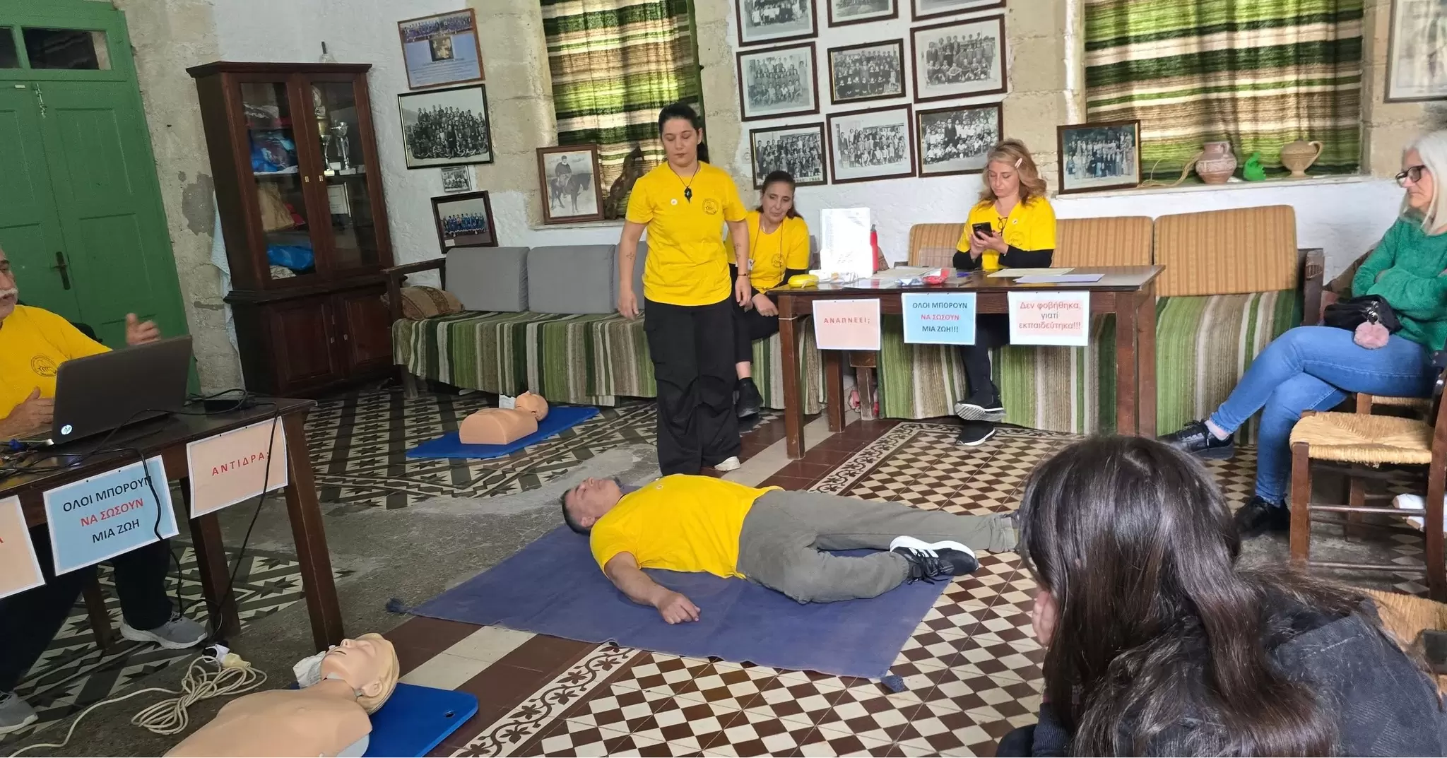 Με μεγάλη επιτυχία το σεμινάριο Βασικής Υποστήριξης της Ζωής που διοργάνωσε ο Δήμος Ηρακλείου στις Άνω Ασίτες