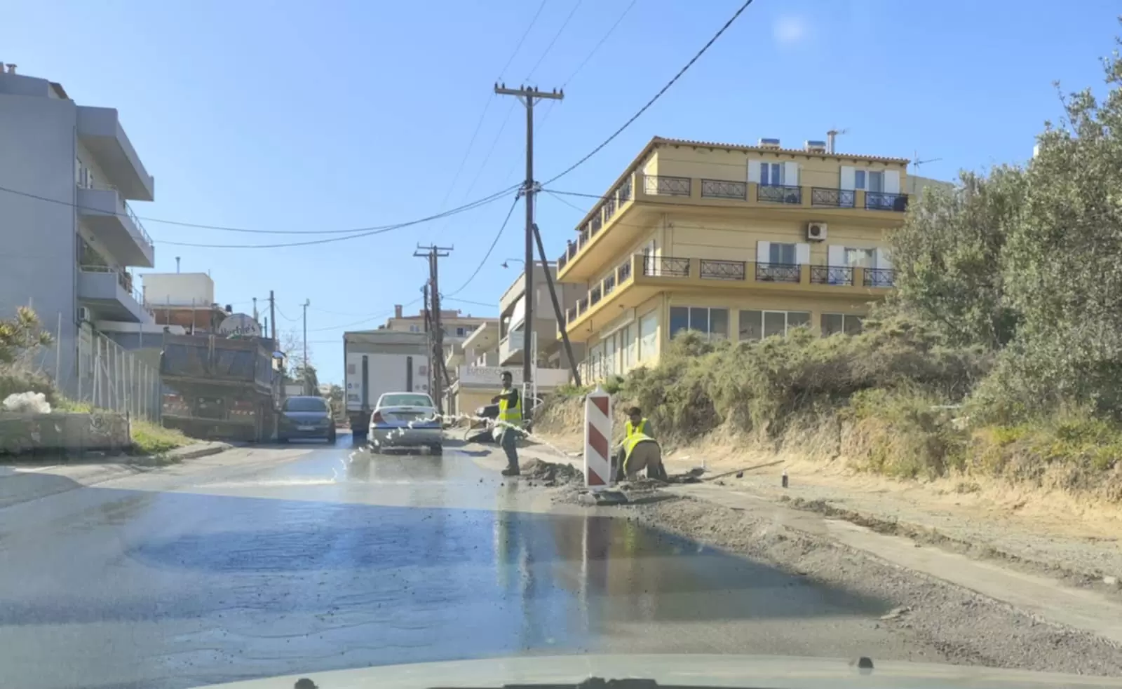 Νέες ζημιές σε έργα στη ΒΙ.ΠΕ. Ηρακλείου
