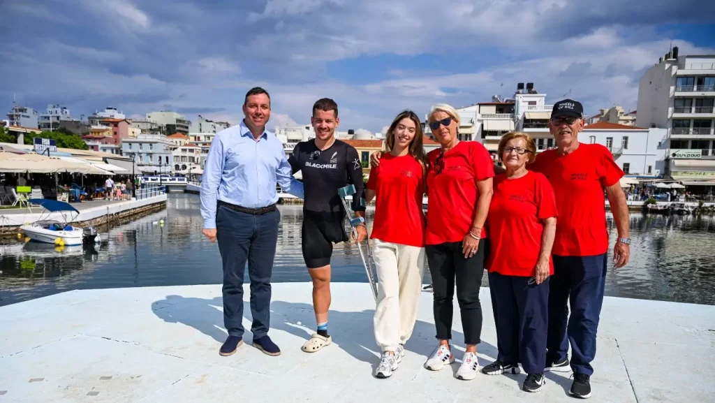 Ο Άγιος Νικόλαος υποδέχτηκε τον Νίκο Παπαγγελή που με επιτυχία ολοκλήρωσε το 4ο «Wheels of Will»