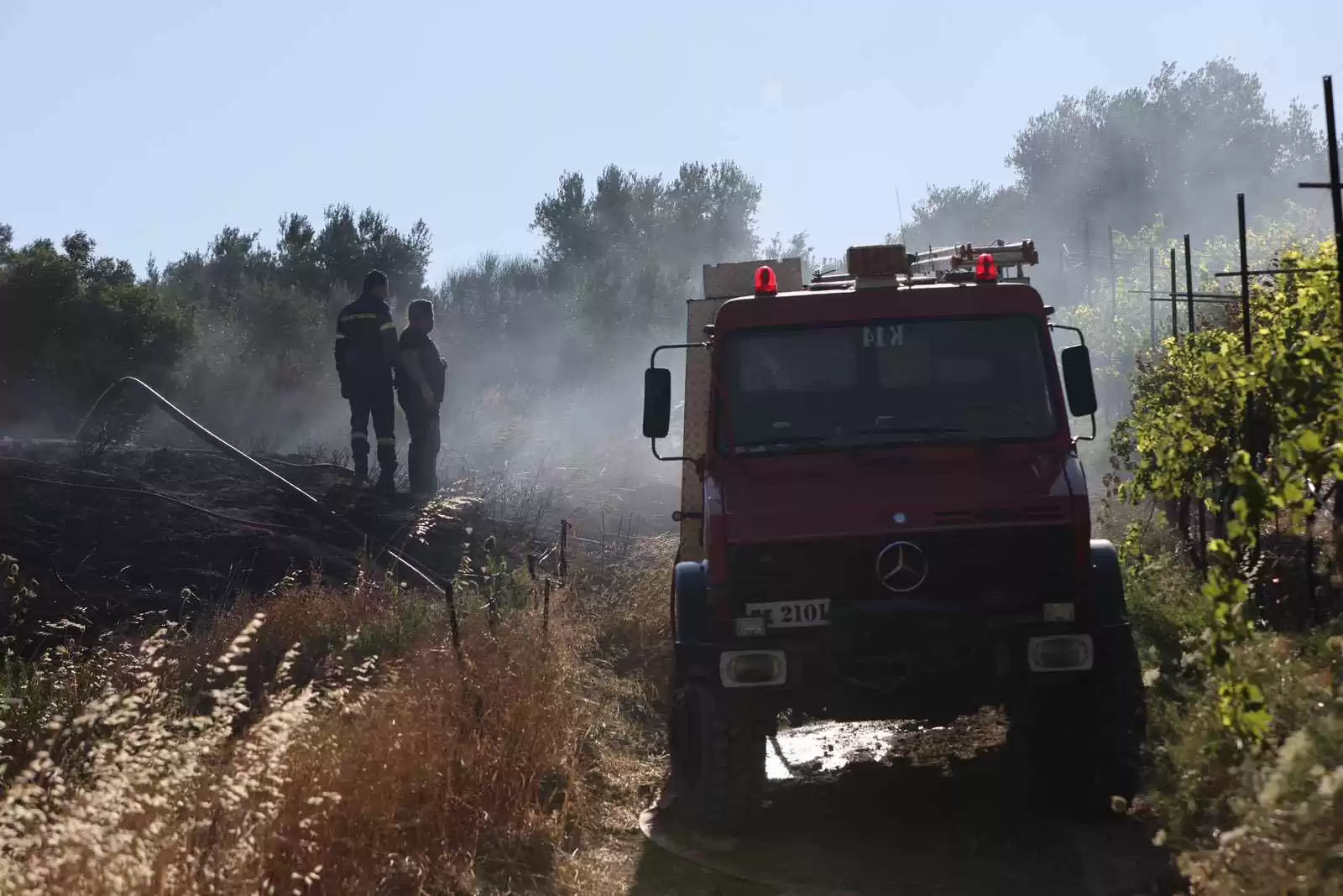 Ελέγχθηκε η φωτιά στο Χαμέζι Σητείας