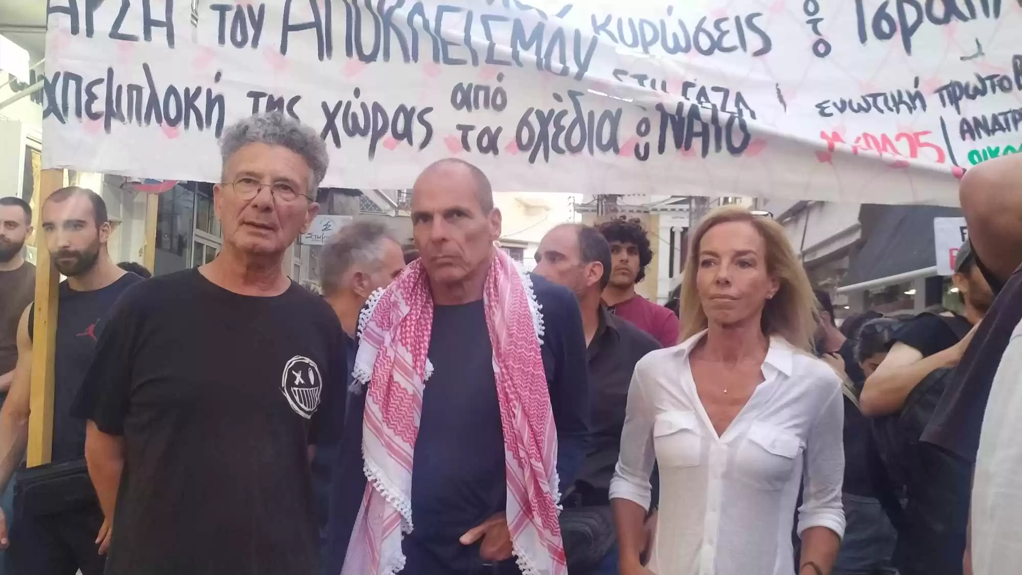 Γ. Βαρουφάκης από Ηράκλειο: «Η λευτεριά της Παλαιστίνης ισοδυναμεί με τη δική μας ελευθερία»