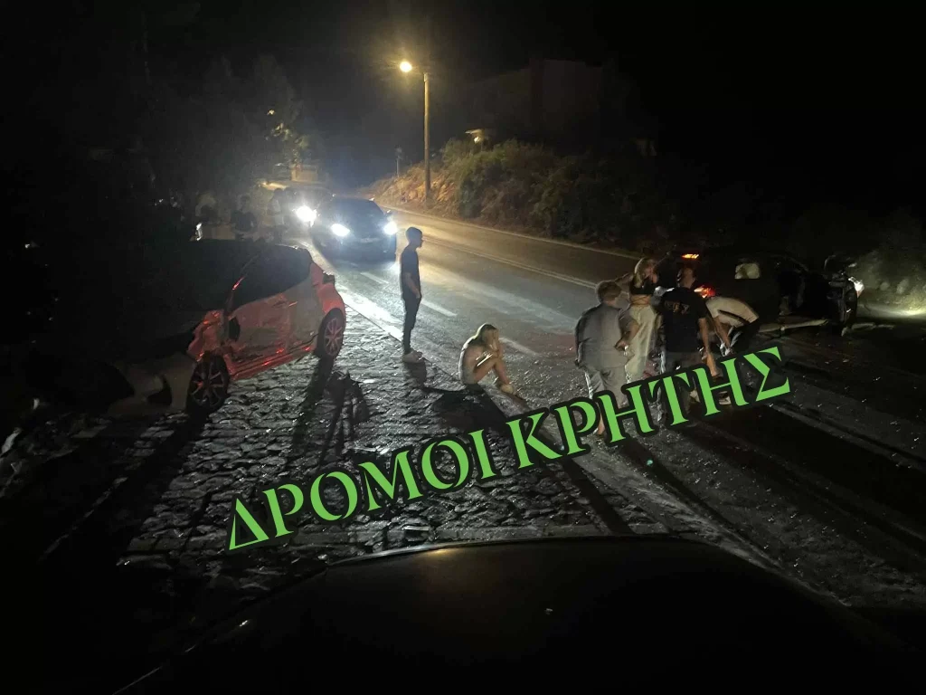 Σοβαρό τροχαίο στα Κουνουπιδιανά Χανίων: Τρεις τραυματίες, μία κοπέλα σε σοβαρή κατάσταση