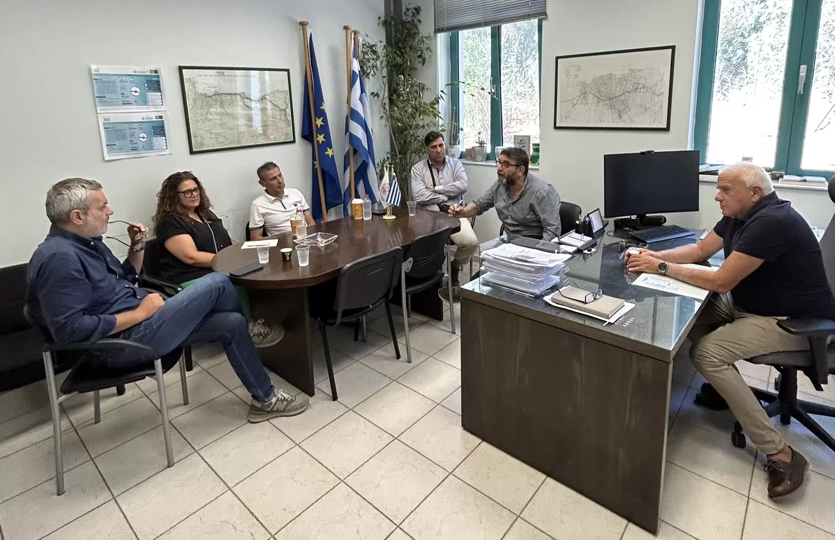 Τα προβλήματα λειτουργίας του φράγματος του Αποσελέμη στο επίκεντρο συνάντησης του Χάρη Μαμουλάκη στη ΔΕΥΑΗ