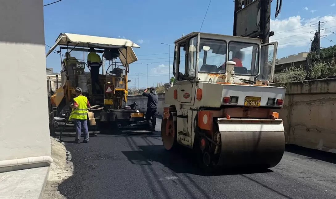 Συνεχίζεται το πρόγραμμα ασφαλτοστρώσεων στη Νέα Αλικαρνασσό από το Δήμο Ηρακλείου